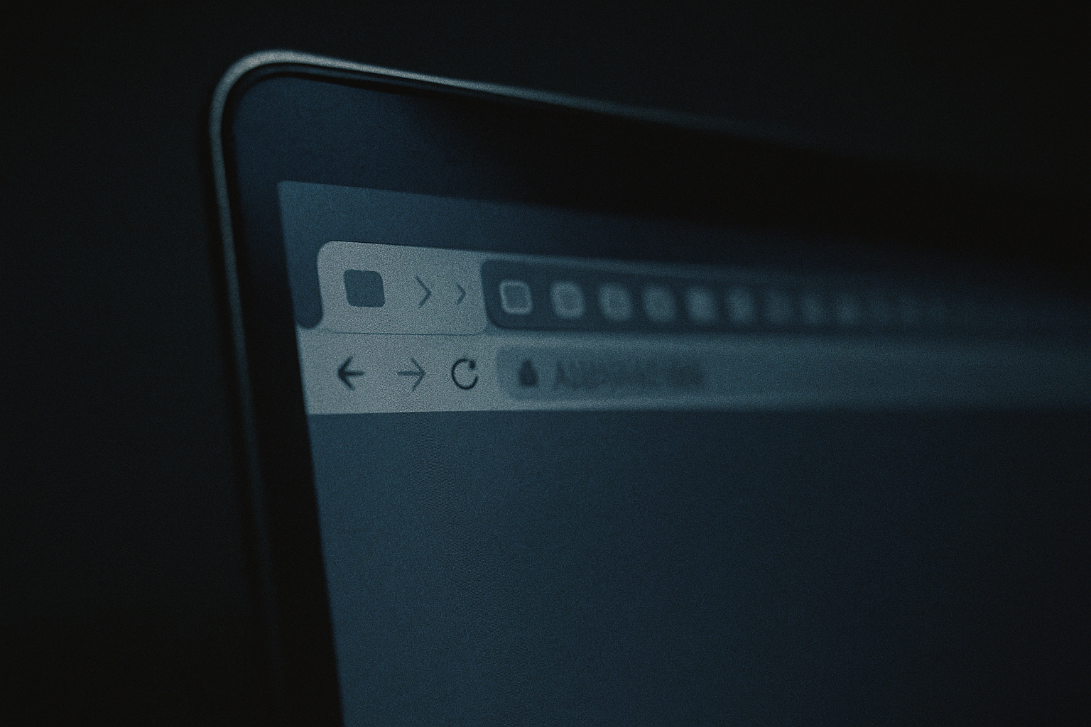Browser tab bar with one persistent tab slightly separated from the rest
